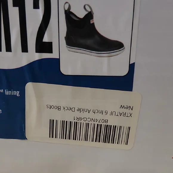 XTRATUF Men's Ankle Deck Boots - Black - Picture 6 of 6